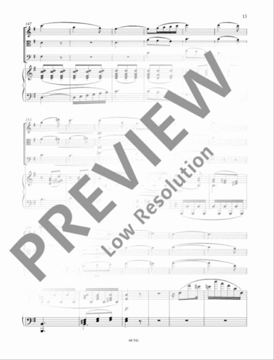 Ständchen · Festmarsch · Arabischer Tanz · Liebesliedchen · Concertante Piano Quartet scores gallery preview page 14