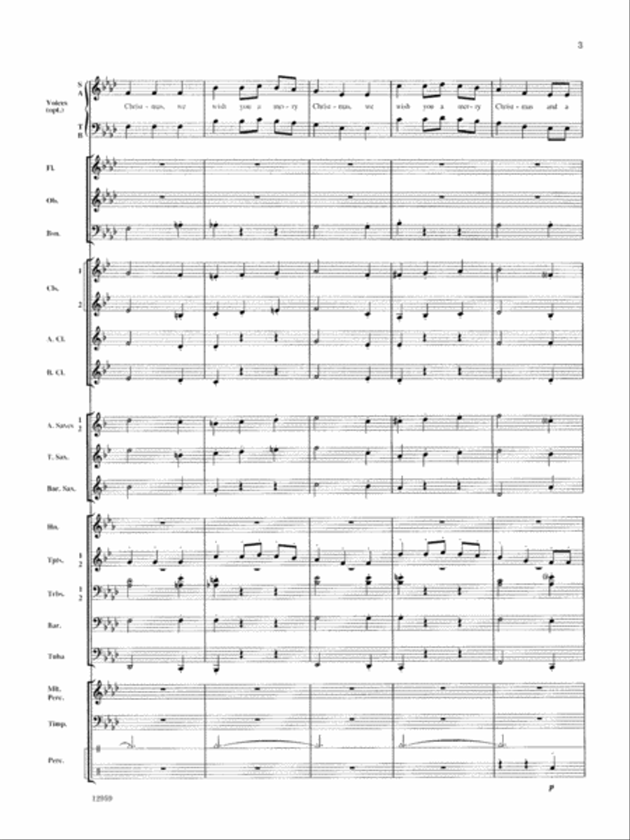 A Christmas Serenade (with optional chorus): Score Choir scores gallery preview page 3