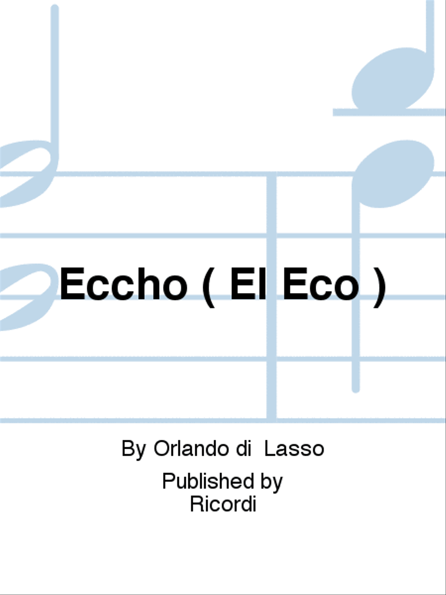 Eccho ( El Eco ) School and Community scores gallery preview page 1