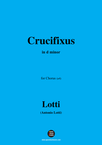 Lotti-Crucifixus,in d minor,for Chorus(a4) image number null