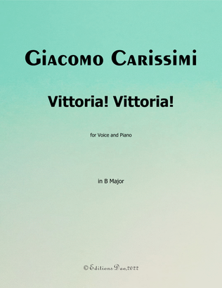 Vittoria! Vittoria! by Carissimi, in B Major