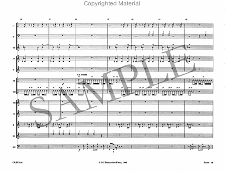 The Phantom Dances Percussion Ensemble scores gallery preview page 15