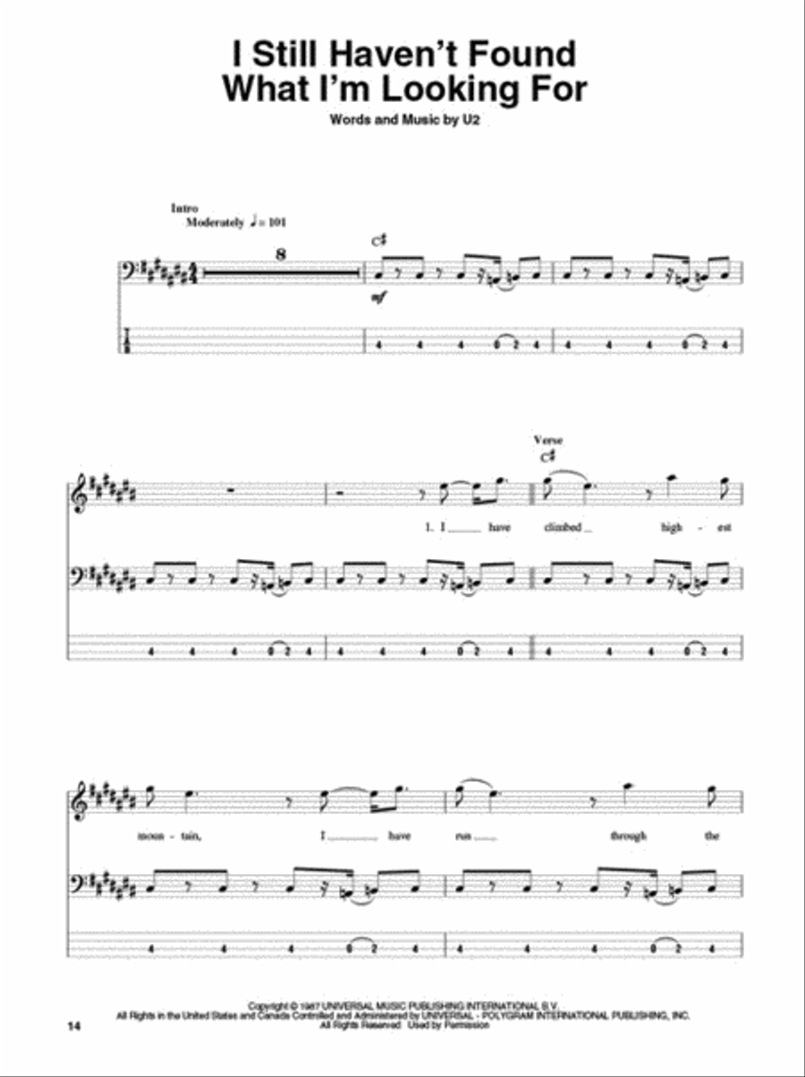U2 U2 Collection / Songbook scores gallery preview page 4