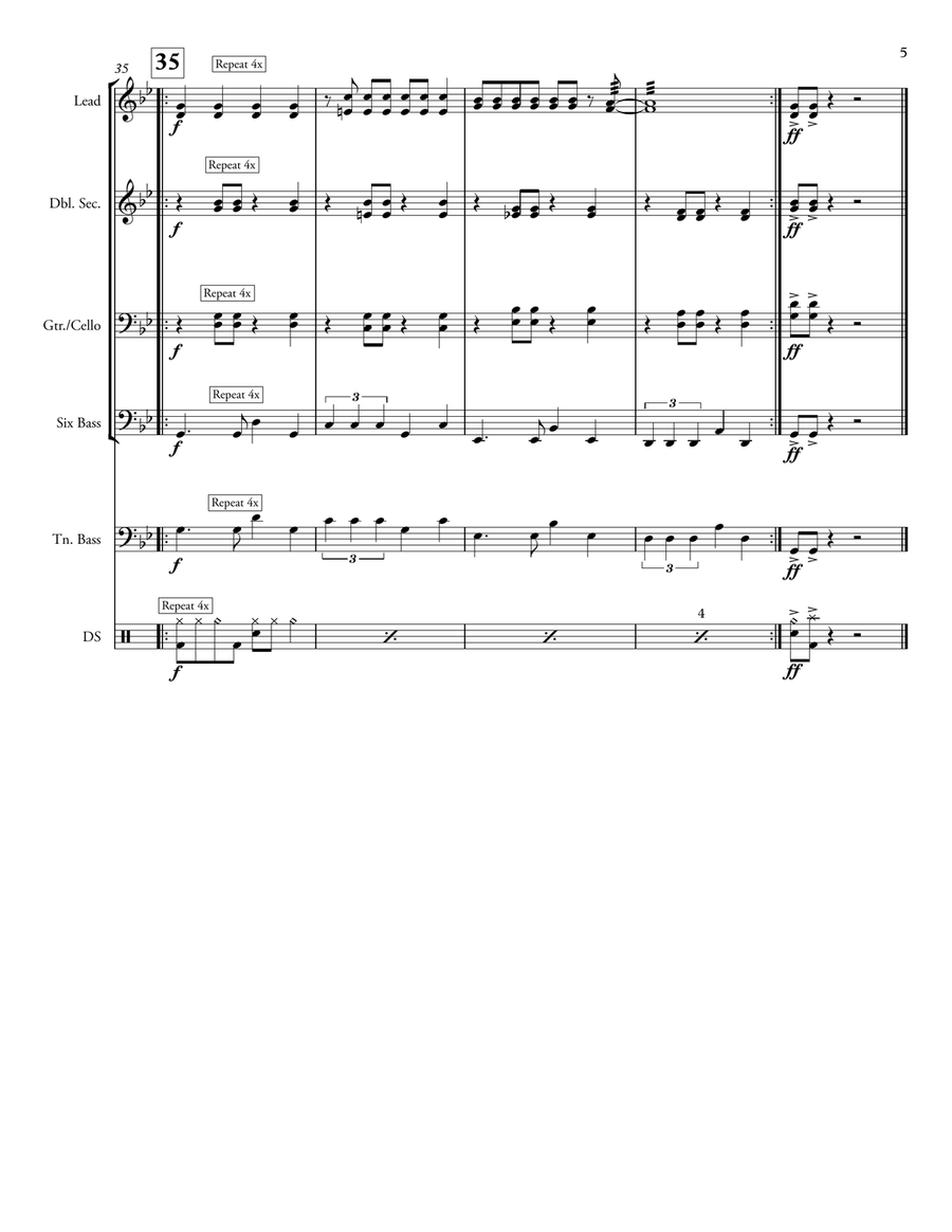 Jamming Percussion Ensemble scores gallery preview page 5