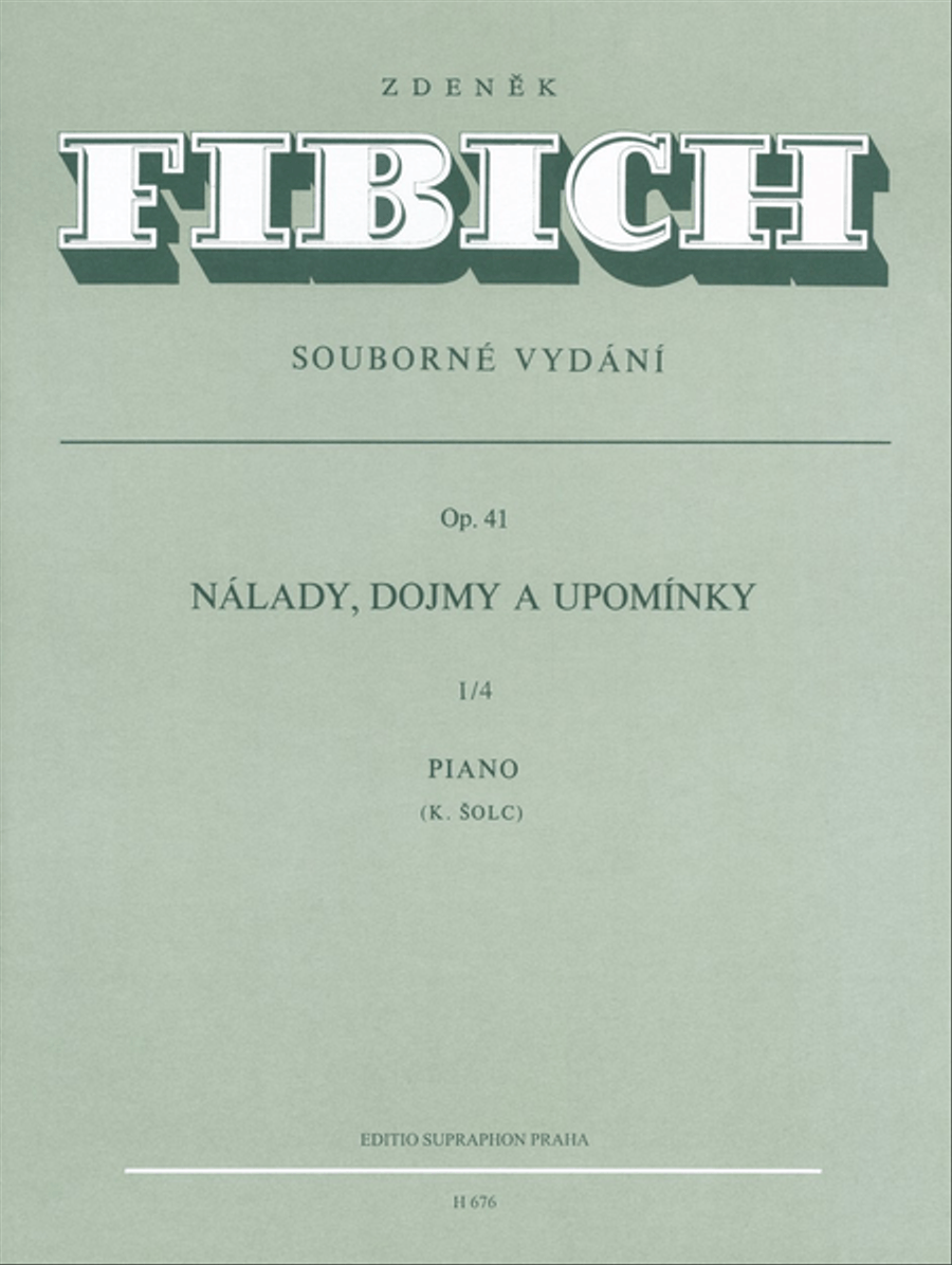 Stimmungen, Eindrucke und Erinnerungen, op. 41/IV Piano Solo scores gallery preview page 1