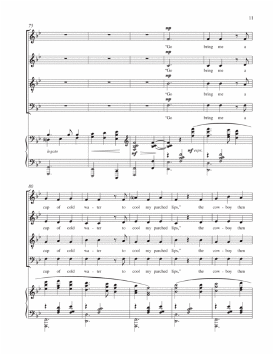 Streets of Laredo 4-Part scores gallery preview page 10