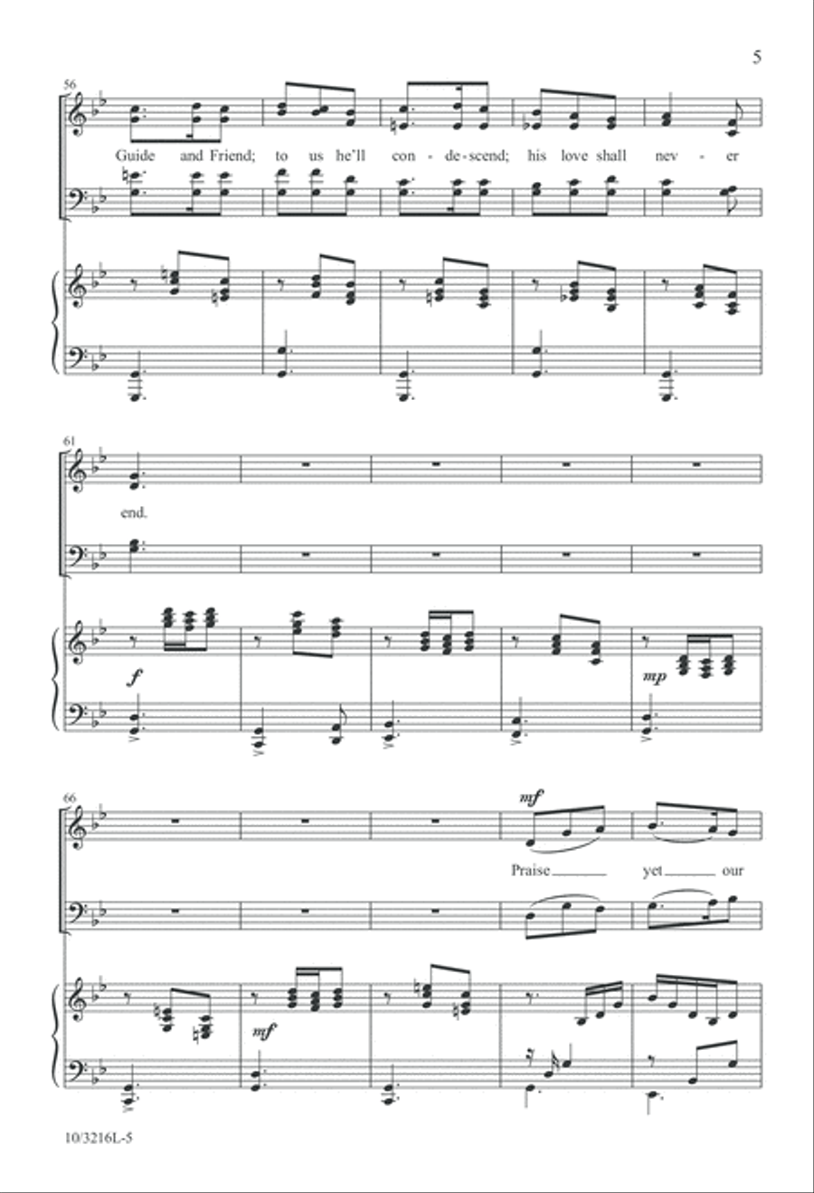 Loud Praise to Christ Our King 4-Part scores gallery preview page 5