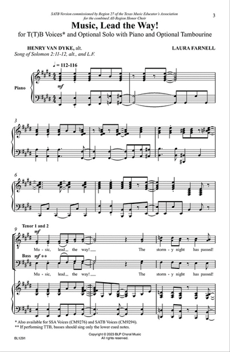 Music, Lead the Way! Choir scores gallery preview page 2