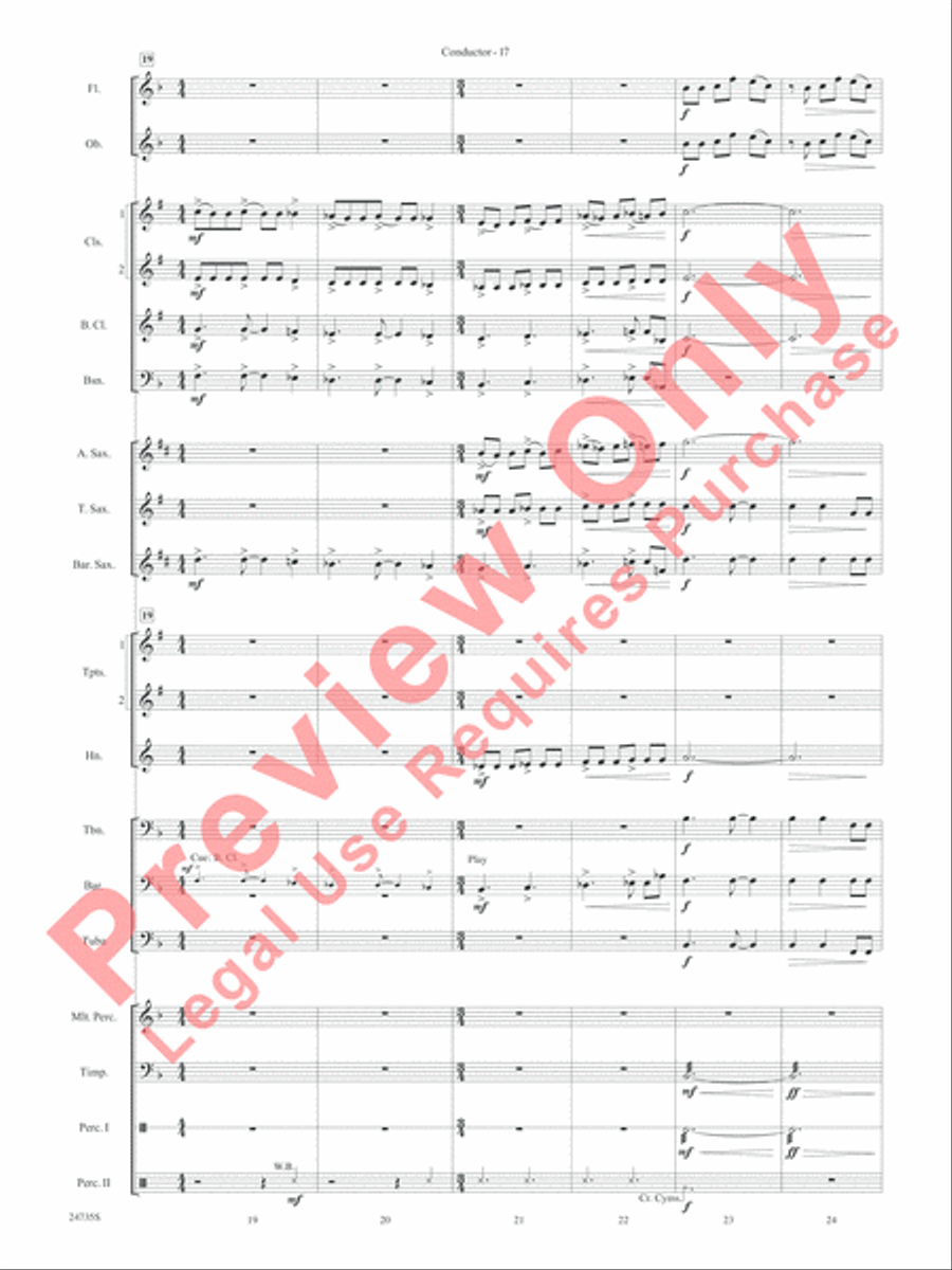 River Valley Legacy (I. River Echoes, II. Railroads, III. Machines, IV. Traditions) Concert Band scores gallery preview page 20