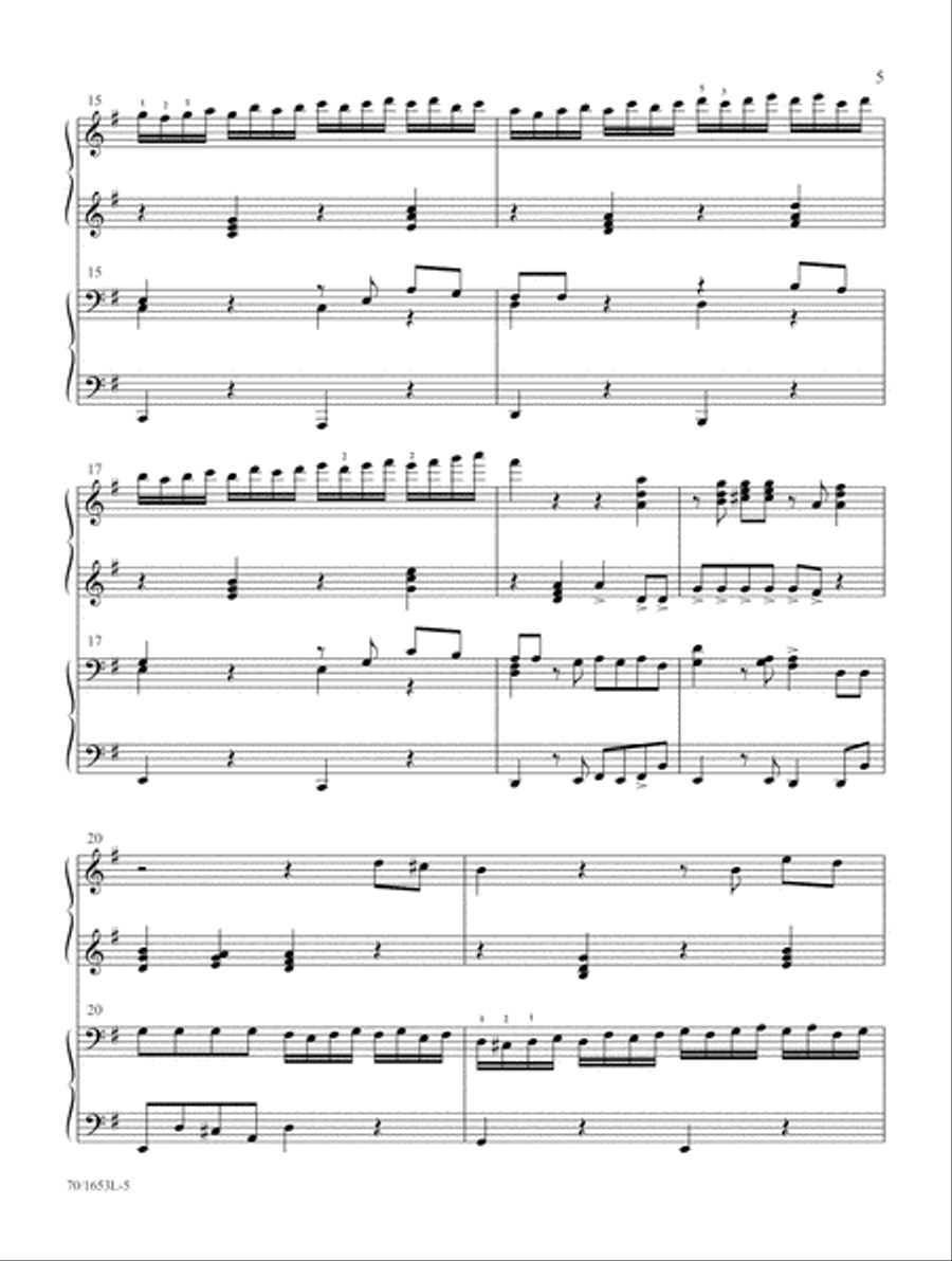 The Christmas Messiah The Christmas Messiah Piano Duet scores gallery preview page 5