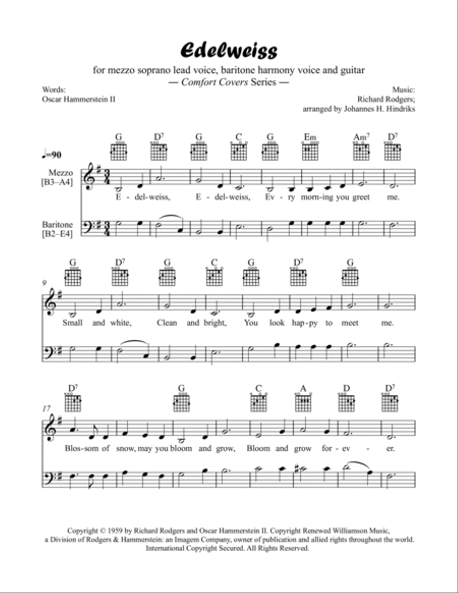 Edelweiss Piano scores gallery preview page 2