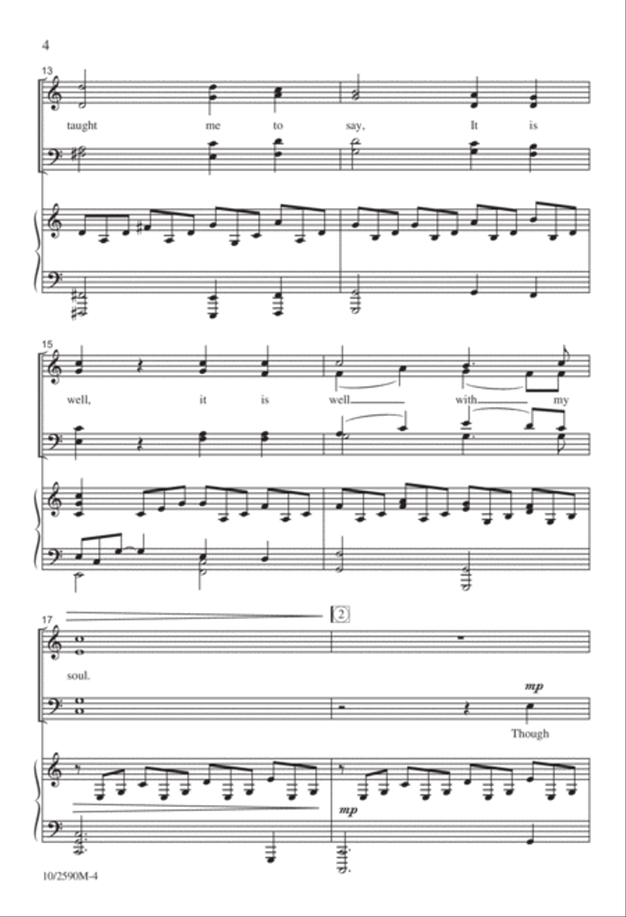 It Is Well With My Soul Divisi scores gallery preview page 4