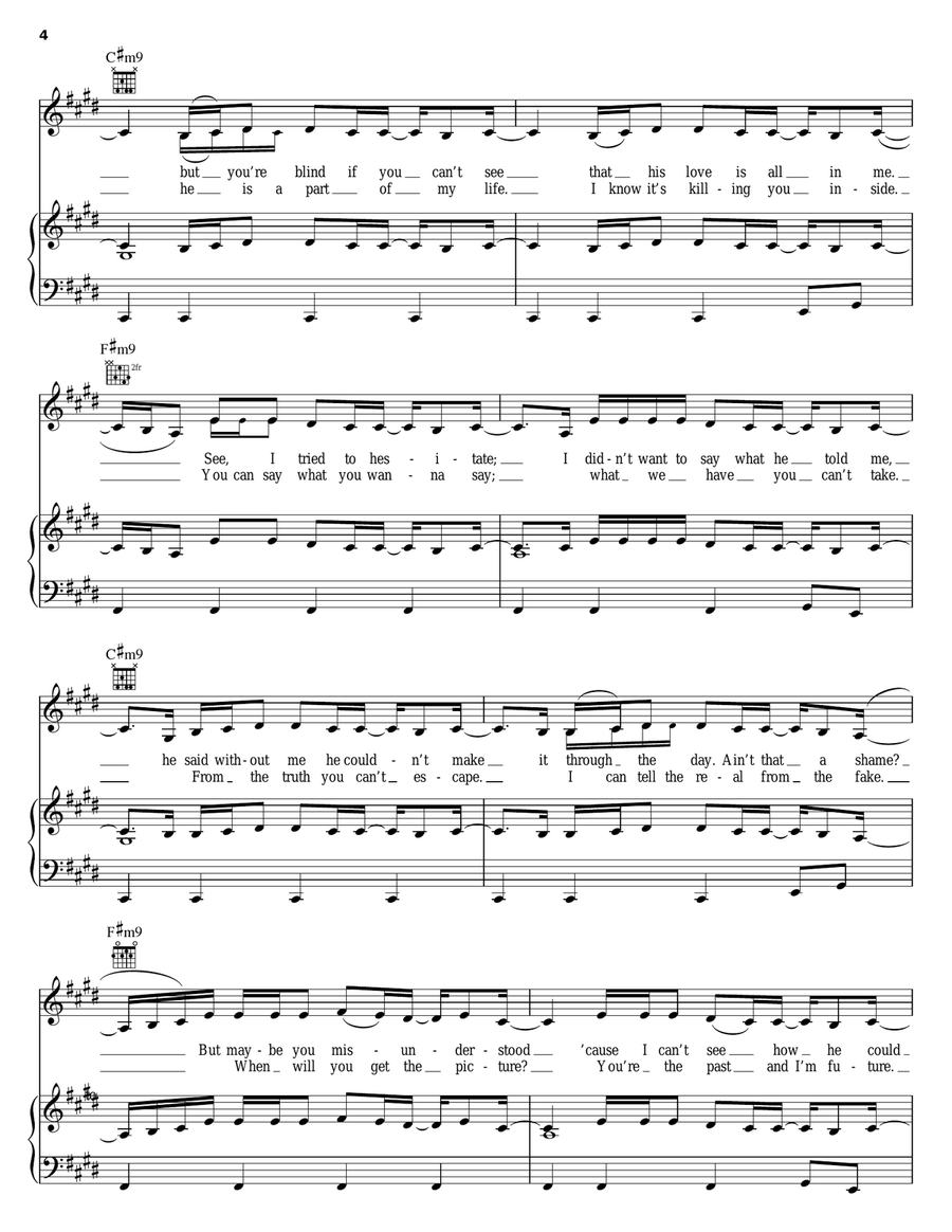 The Boy Is Mine Piano, Vocal, Guitar scores gallery preview page 4