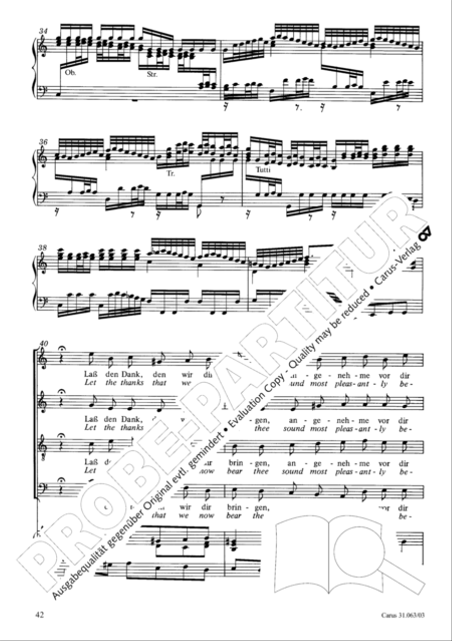 Christians, etch this blessed day (Christen, atzet diesen Tag) 4-Part scores gallery preview page 43
