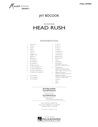 Head Rush - Conductor Score (Full Score)