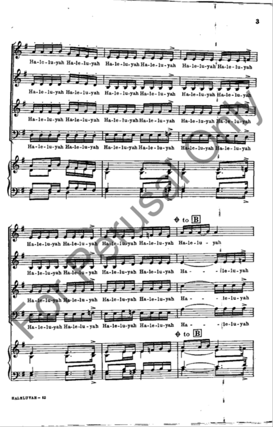 Haleluyah 4-Part scores gallery preview page 3
