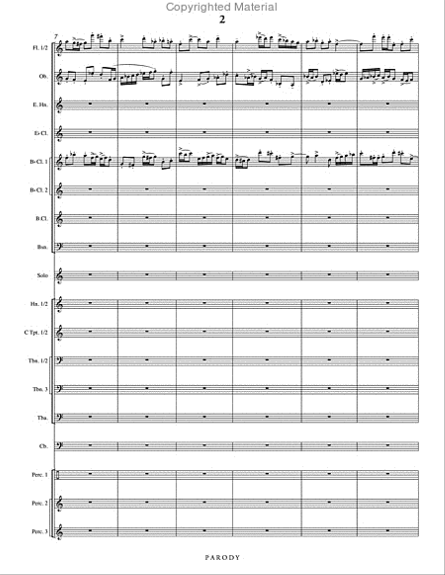 Parody Concert Band scores gallery preview page 3