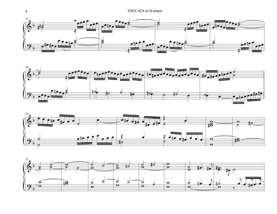 TOCCATA in D minor - Zipoli - From Sonate d’Intavolatura per Organo e Cimbalo Organ Solo scores gallery preview page 4
