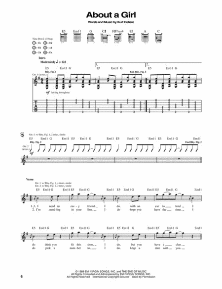 Acoustic Guitar Tab White Pages