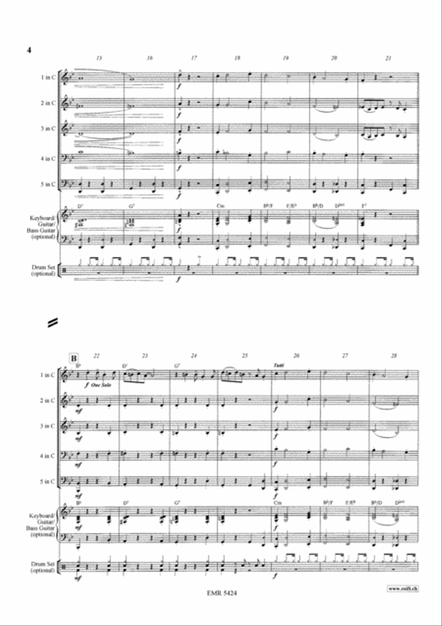 Black Bottom Stomp Woodwind Quintet scores gallery preview page 4