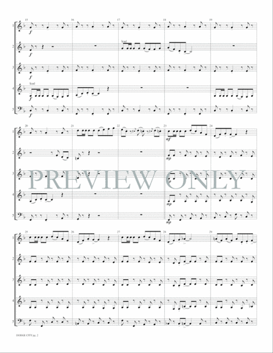 Dodge City Woodwind Ensemble scores gallery preview page 4