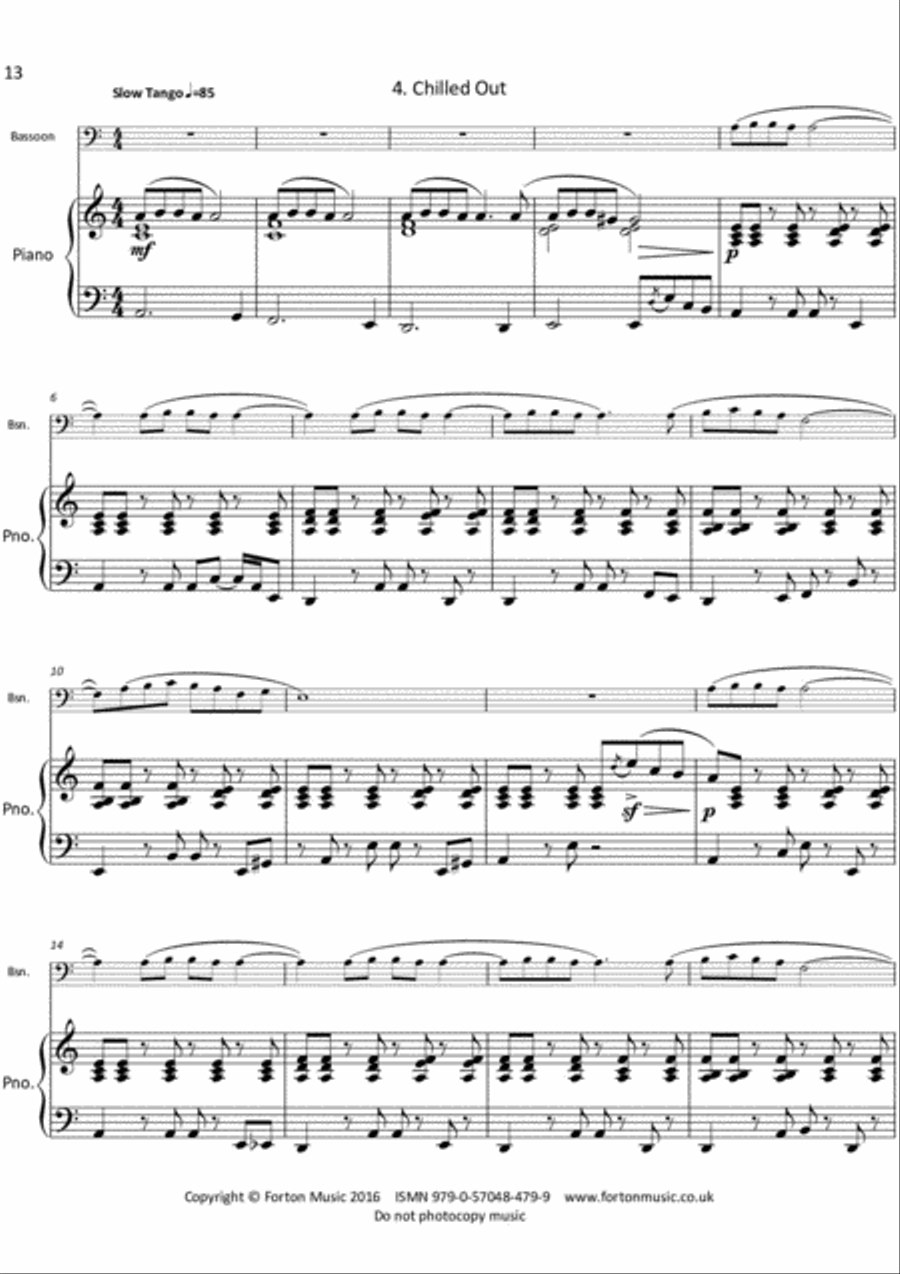 Nice 'n' Easy and Jazz Dances Bassoon Solo scores gallery preview page 5