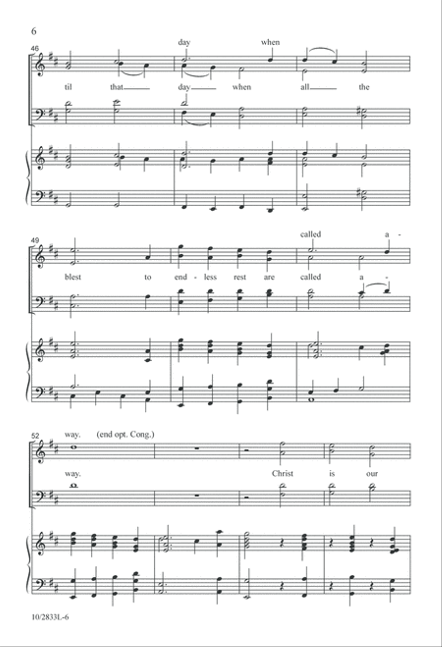 Christ Is Our Cornerstone 4-Part scores gallery preview page 7