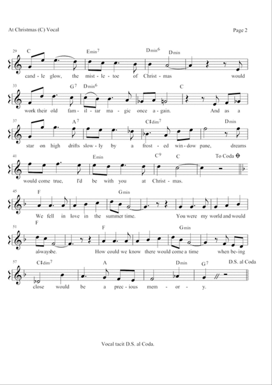 At Christmas At Christmas Piano, Vocal, Guitar scores gallery preview page 6