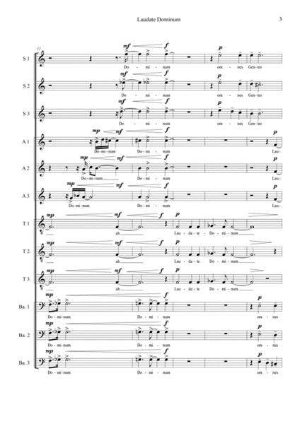 Laudate Dominum (SATB score)