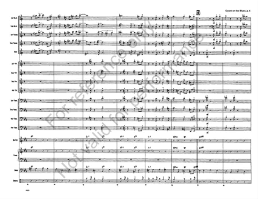 Count on the Blues Jazz Ensemble scores gallery preview page 6