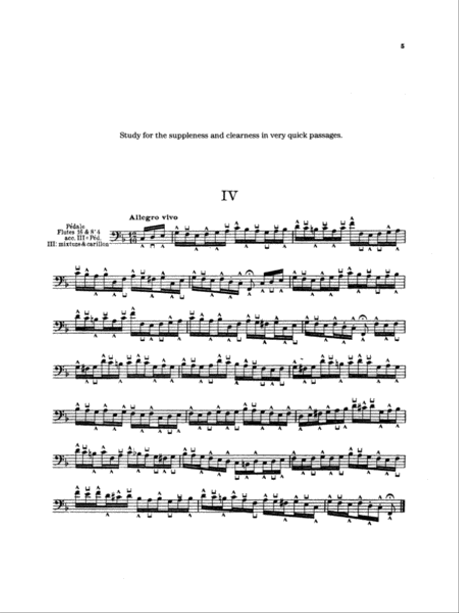 Peeters: Ten Studies for Pedal Playing Organ scores gallery preview page 1