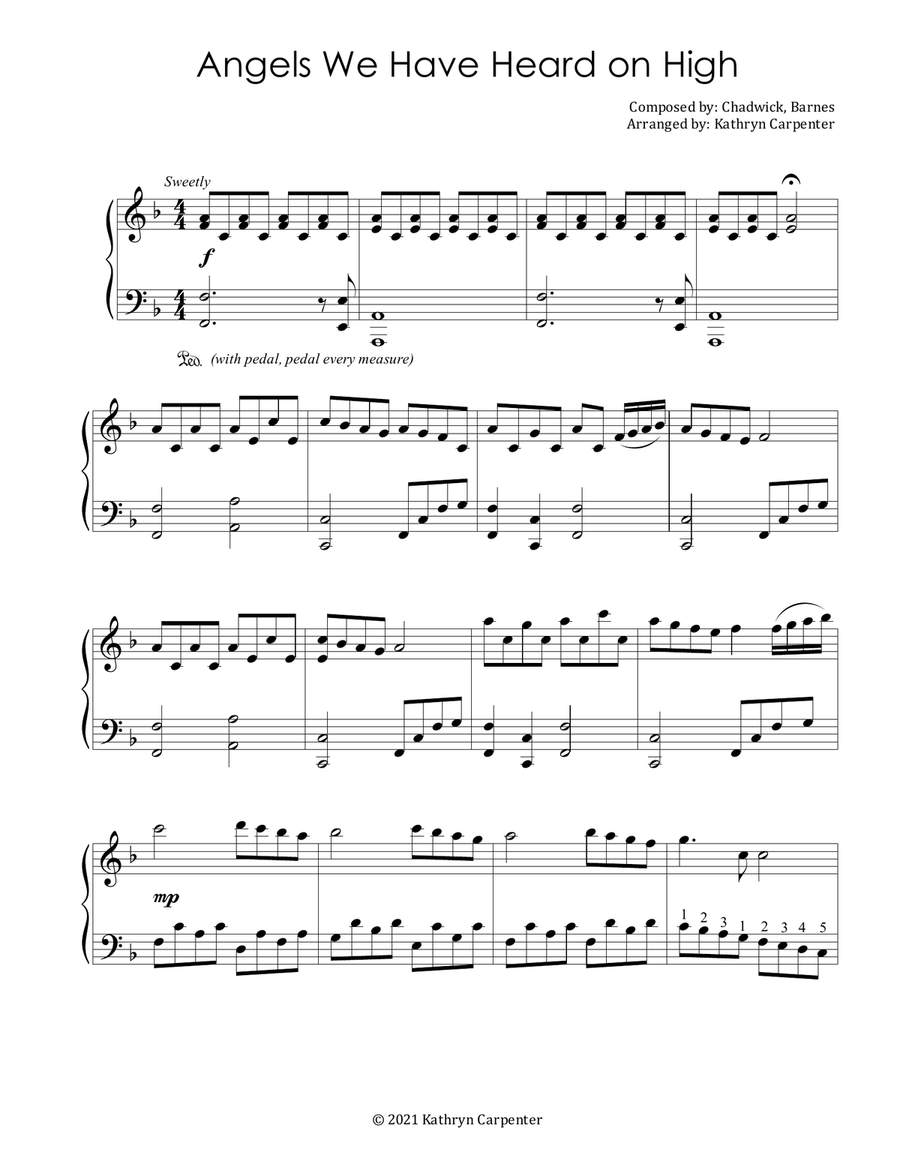 Contemplating Christmas with Piano: Advanced Intermediate Arrangements Piano Solo scores gallery preview page 2