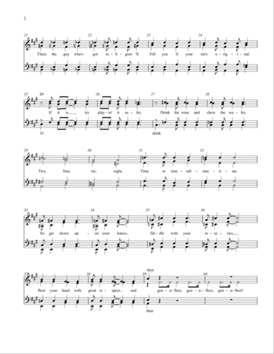 The Vatican Rag SSAA scores gallery preview page 2