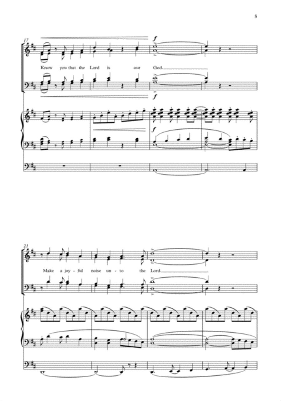 Make a joyful noise 4-Part scores gallery preview page 5