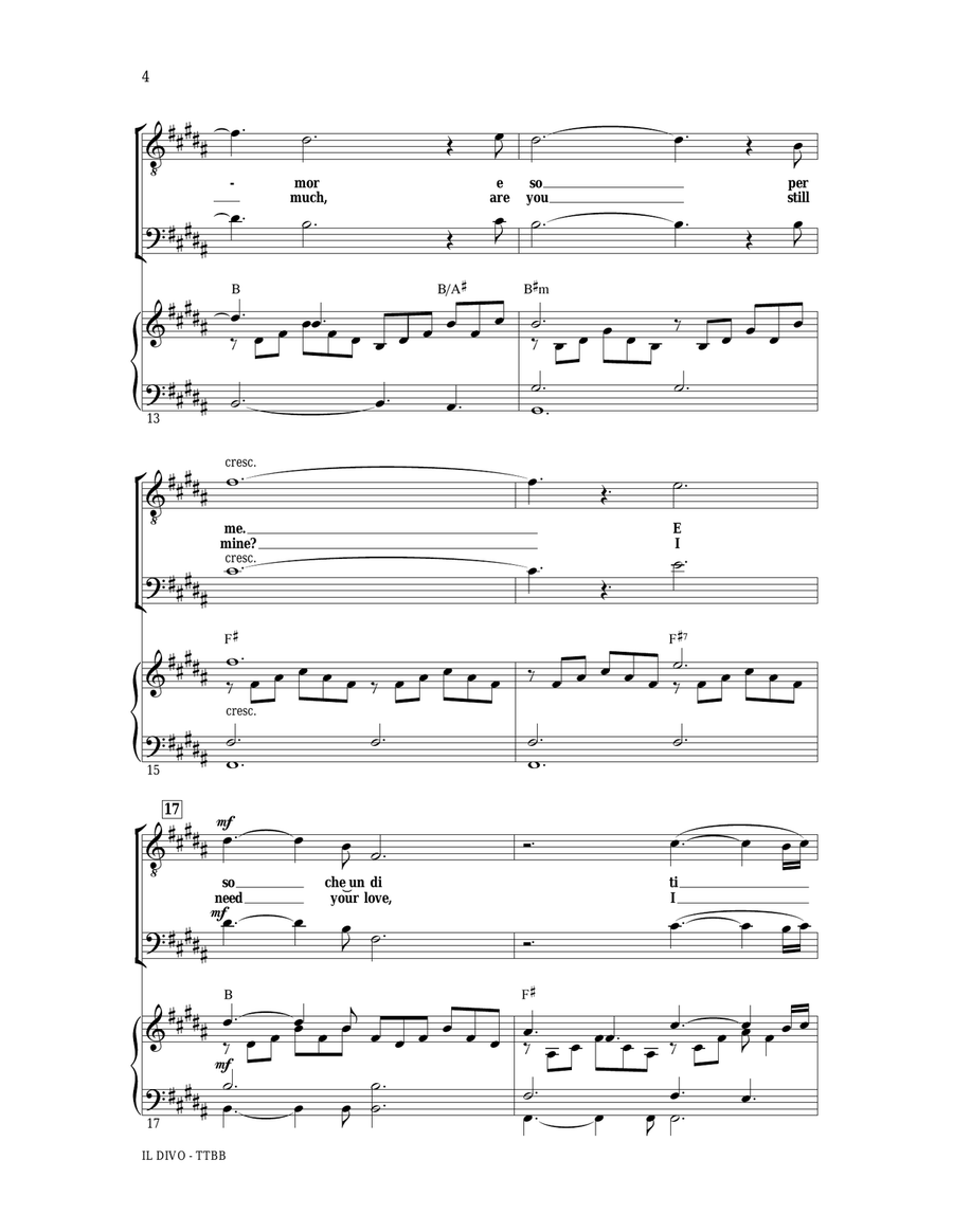 Unchained Melody TTBB scores gallery preview page 3