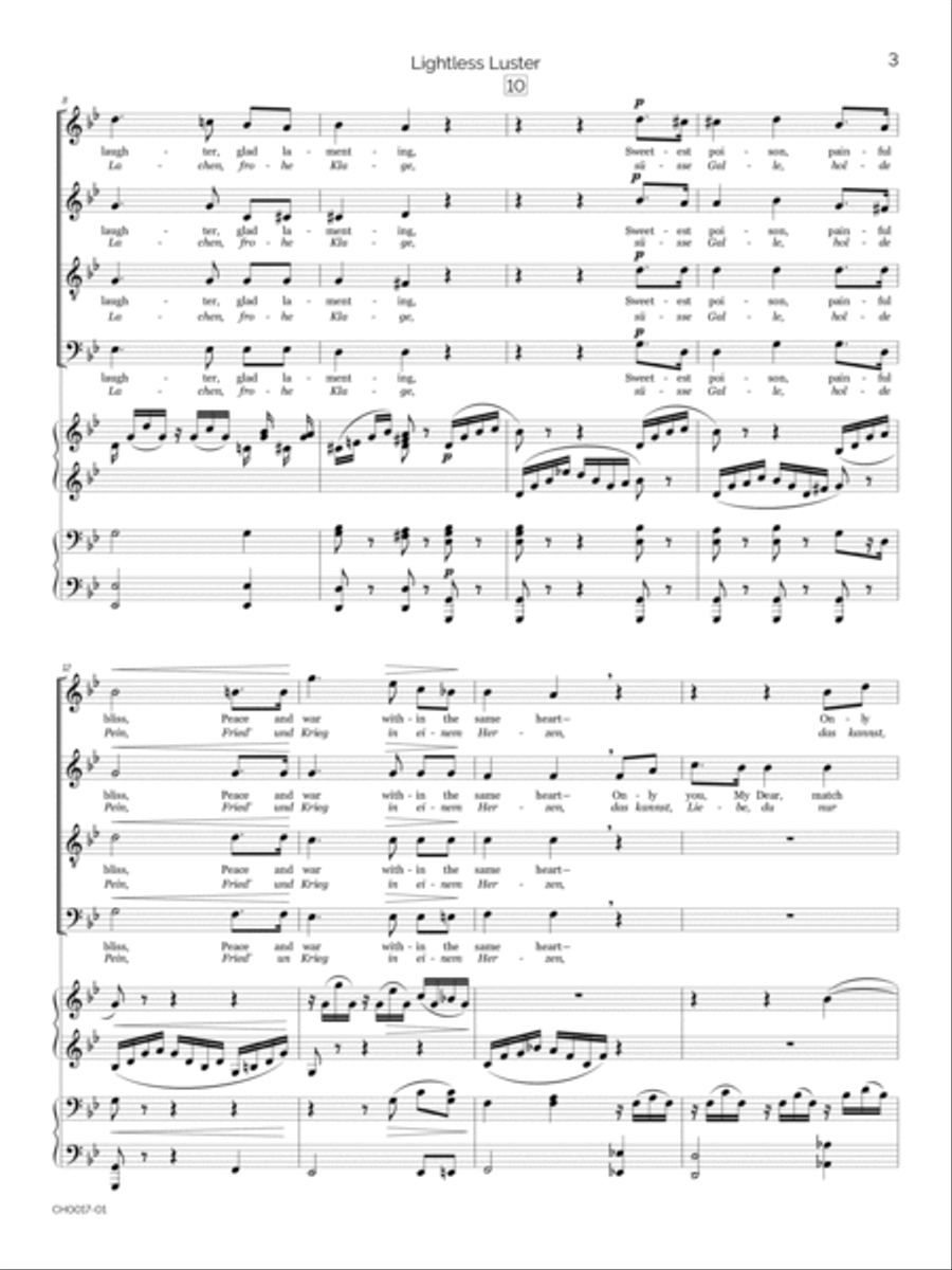 Lightless Luster (Dunkler Lichtglanz) 4-Part scores gallery preview page 3