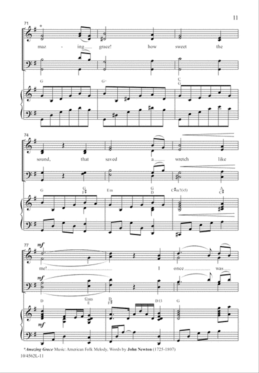 God’s Grace Is So Amazing 4-Part scores gallery preview page 12