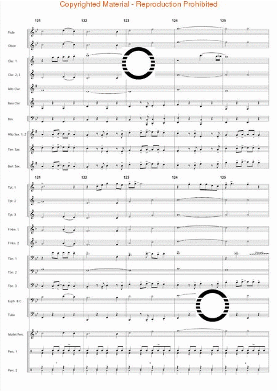 Holiday Jambalaya Concert Band scores gallery preview page 26