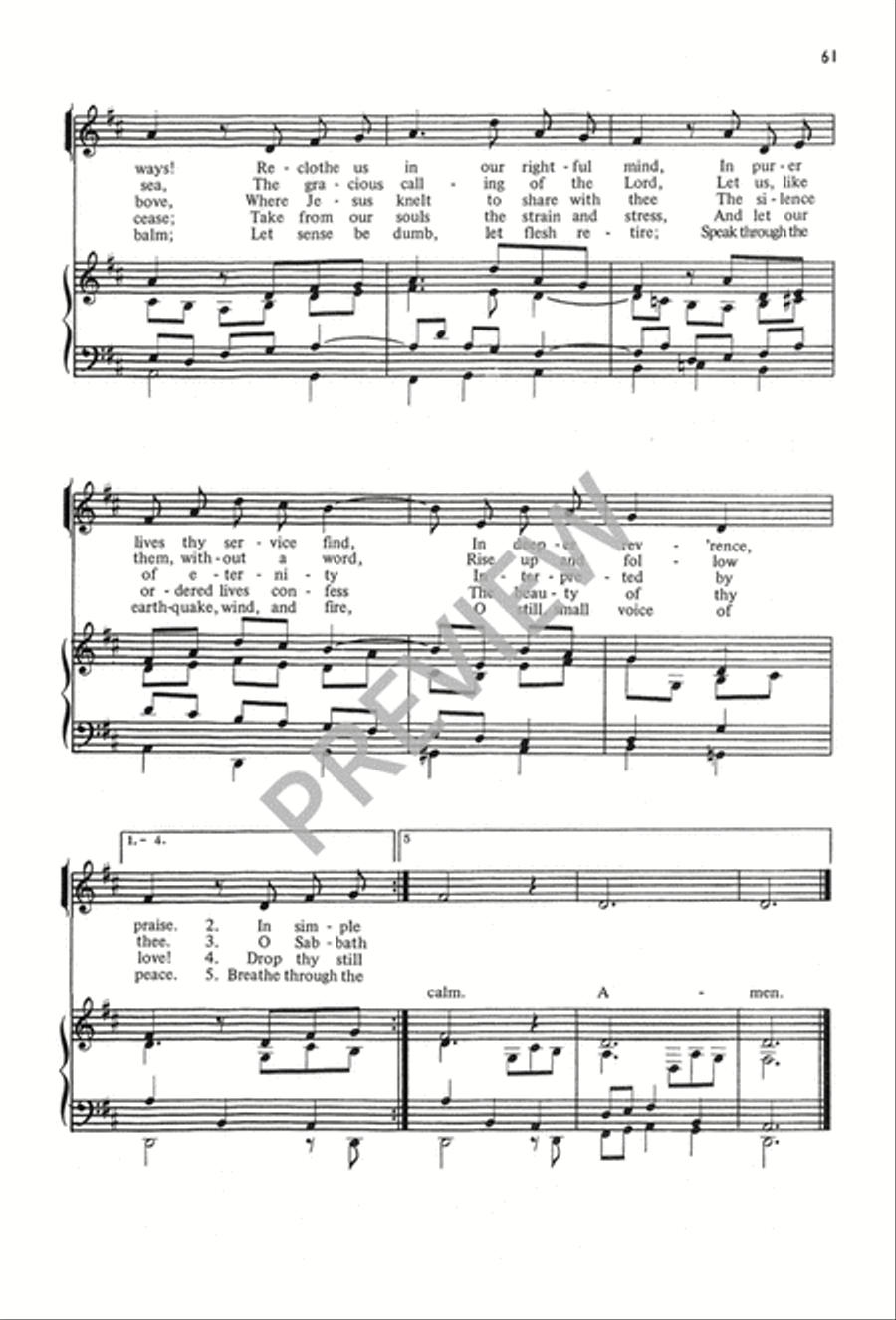 The Calvin Hampton Hymnary 4-Part scores gallery preview page 65