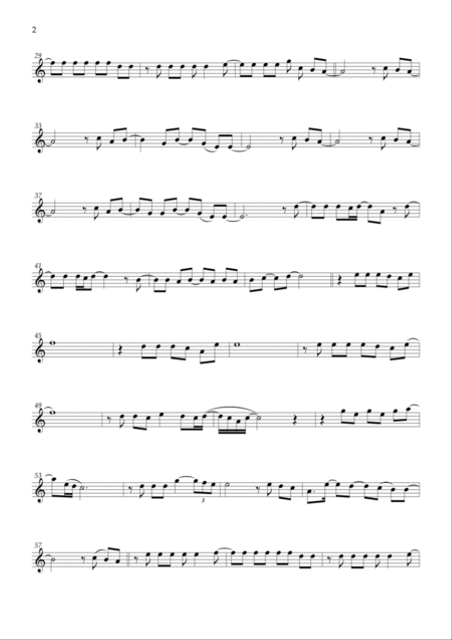 Flowers Flute Solo scores gallery preview page 2