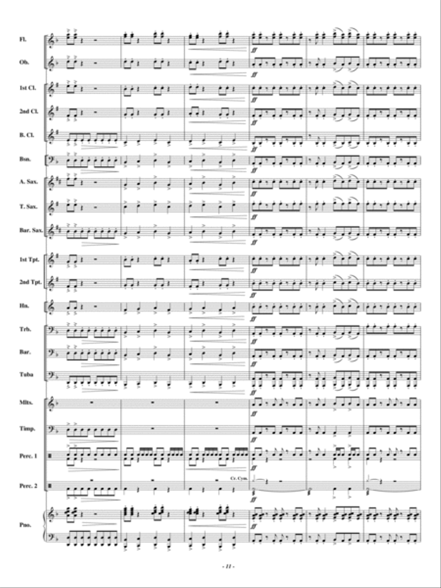 Snakebite! Concert Band scores gallery preview page 10