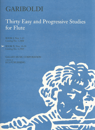 Book cover for Thirty Easy and Progressive Studies, Book 2