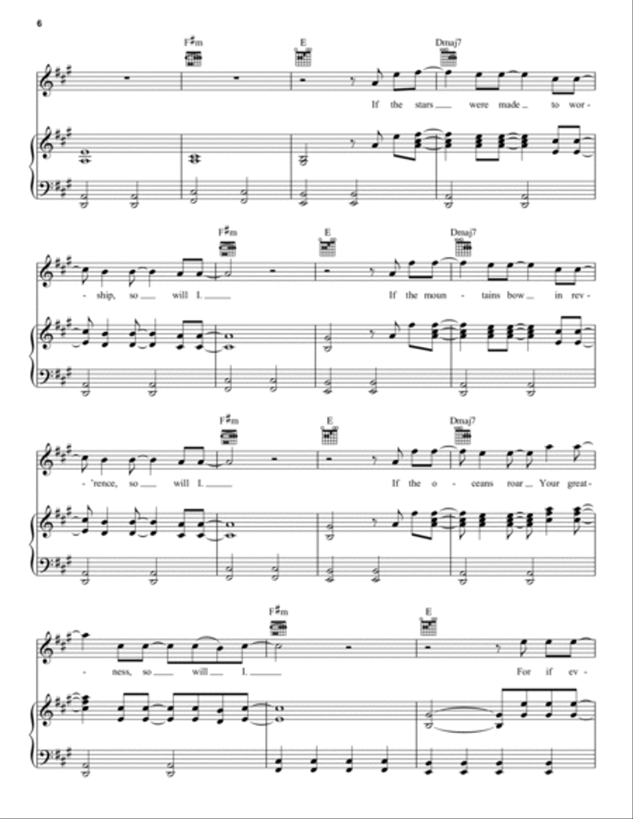 So Will I (100 Billion X) Piano, Vocal, Guitar scores gallery preview page 6