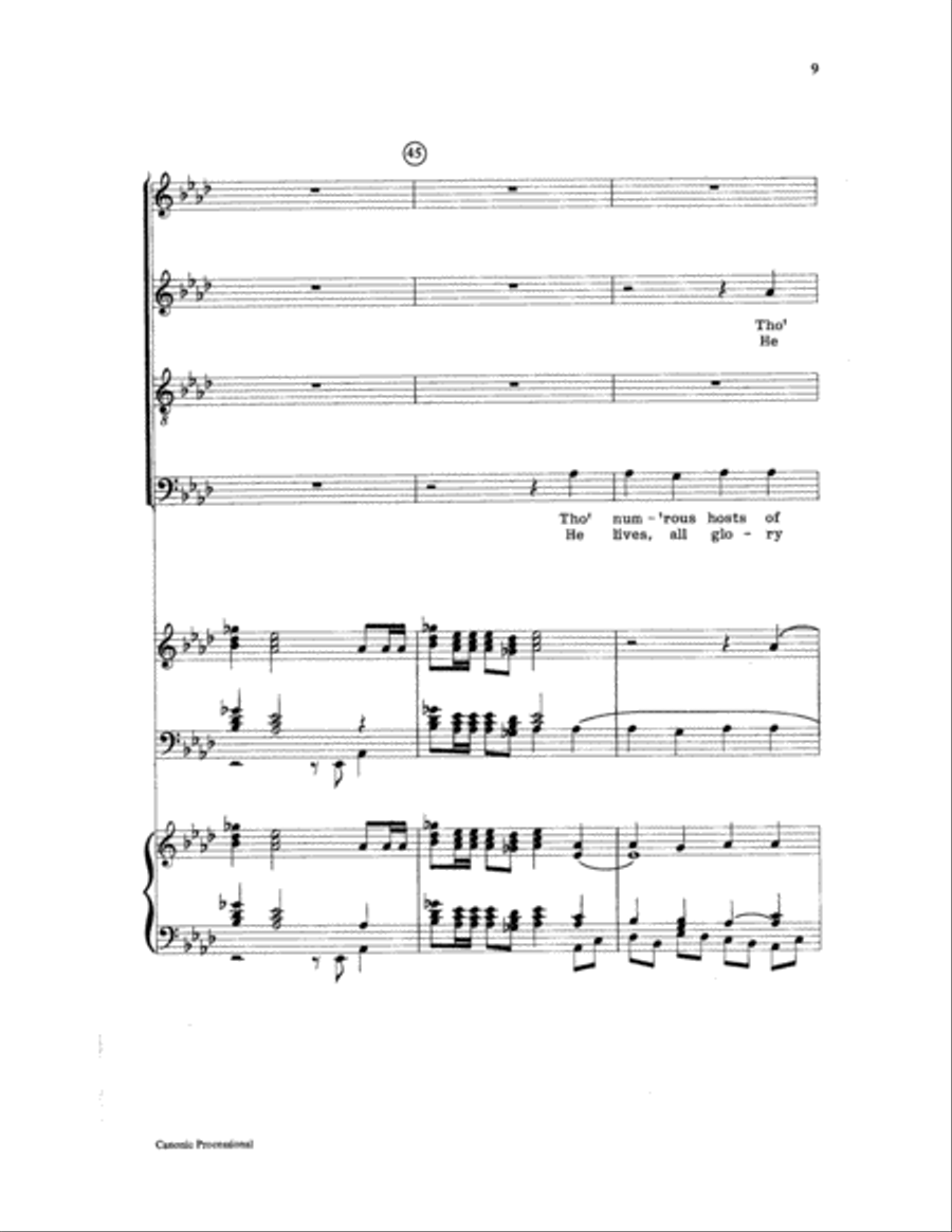 Canonic Processional 4-Part scores gallery preview page 9