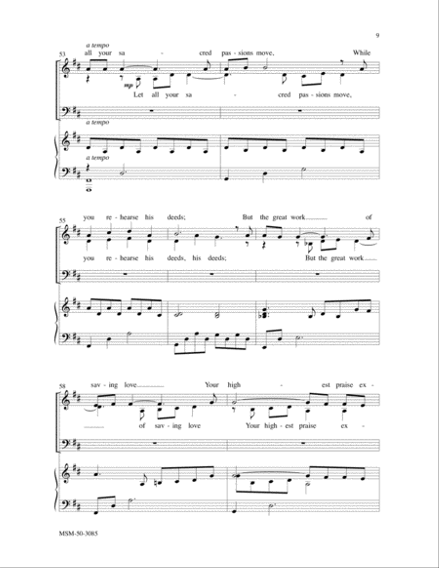 Psalm 150 Divisi scores gallery preview page 6