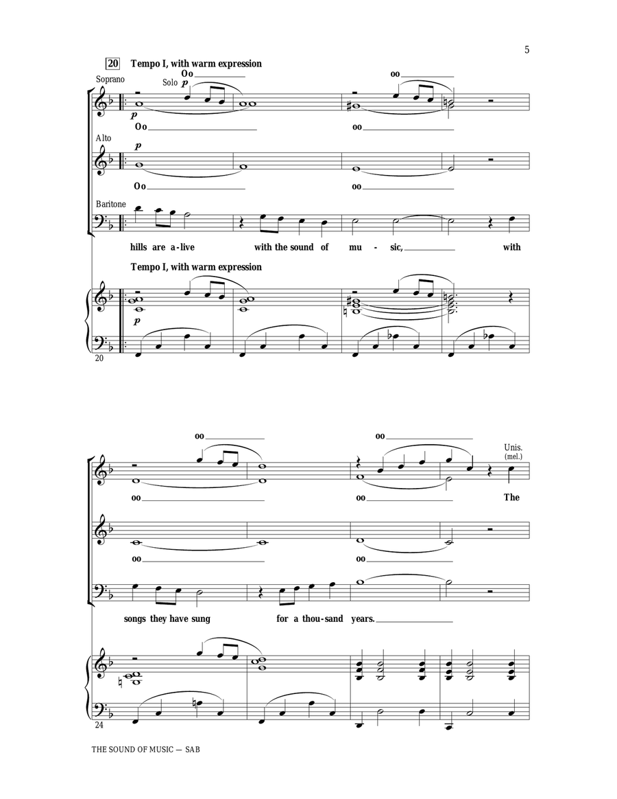 The Sound Of Music 3-Part scores gallery preview page 3