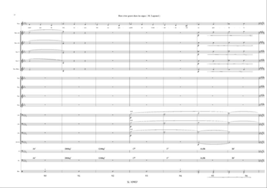 Rien n'est grave dans les aigues pour voix solo et big band Jazz Ensemble scores gallery preview page 13