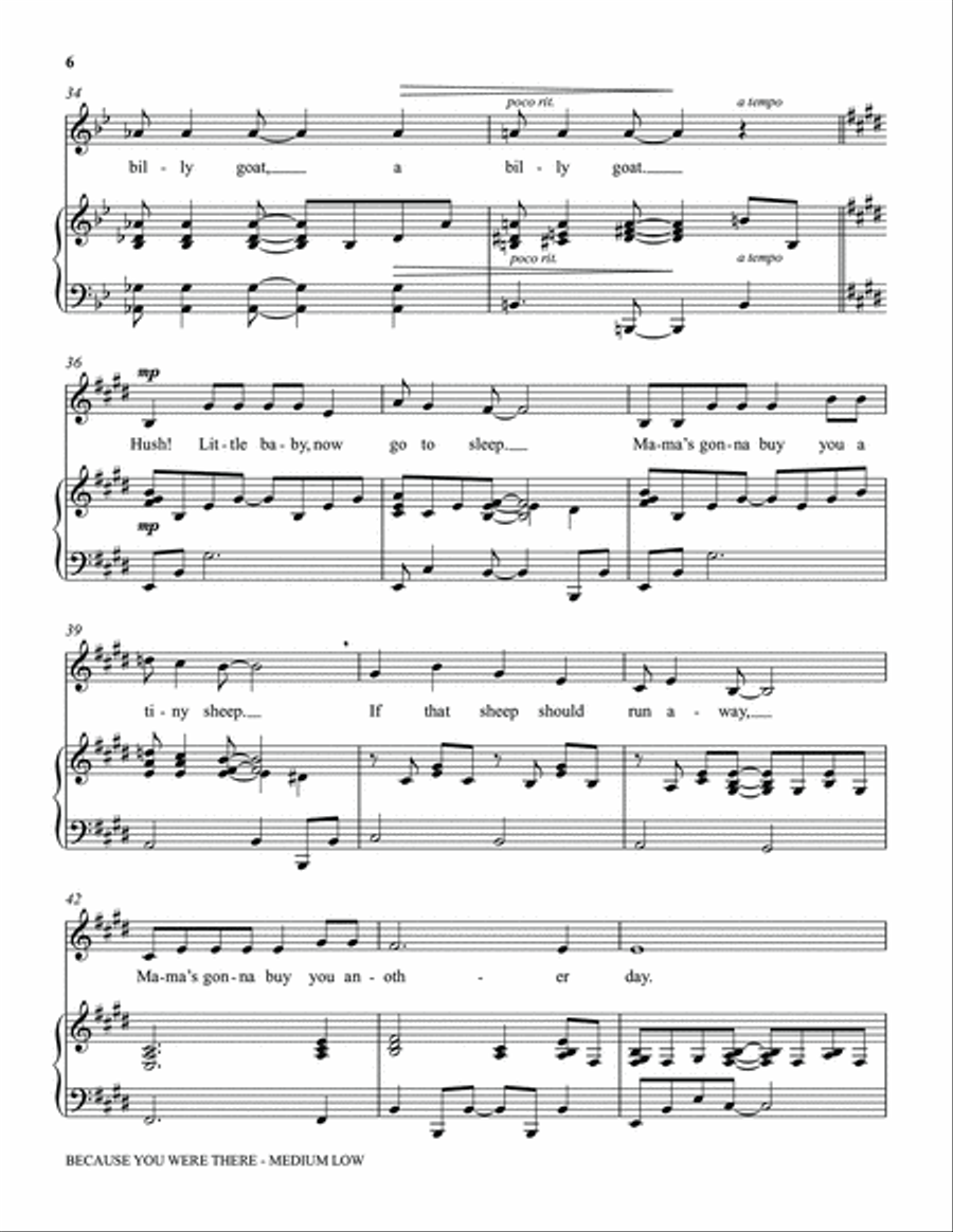 Hush, Little Baby (Medium Low Voice) (includes Audio) Choir scores gallery preview page 5