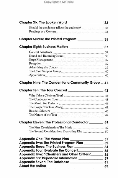 The Art and Science of Planning a Choral Concert - The Art and Science of Planning a Choral Concert