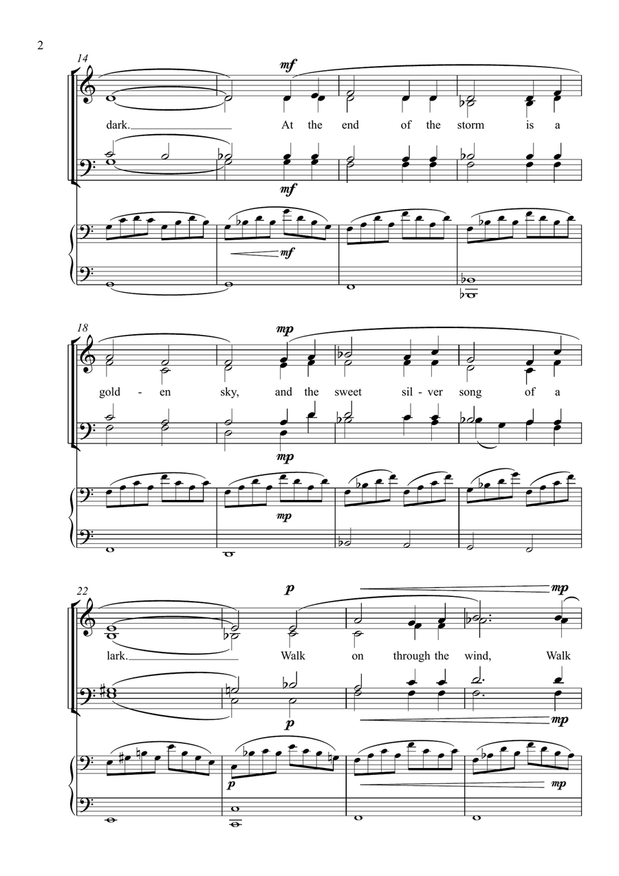 You'll Never Walk Alone 4-Part scores gallery preview page 2